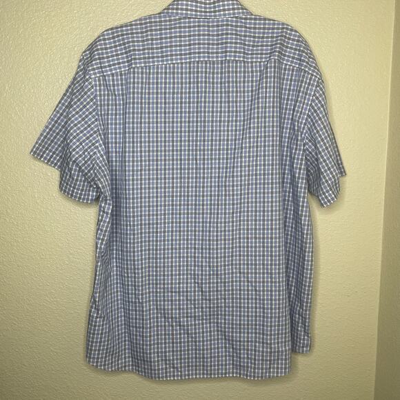 UNTUCKit Mens Button Down Short Sleeve Blue Size XXXL*** - Picture 4 of 4